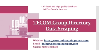 TECOM Group Directory Data Scraping