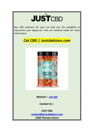 Cat CBD  Justcbdstore.com1