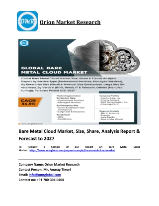 Bare Metal Cloud Market Trends, Size, Competitive Analysis and Forecast 2021-202
