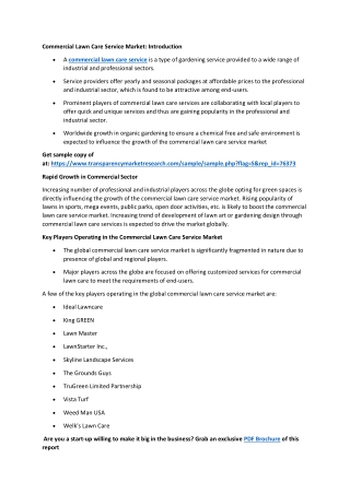 Commercial Lawn Care Service Market