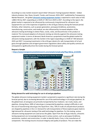 Ultrasonic Testing Equipment Market