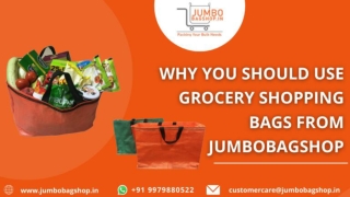 Why You Should Use Grocery Shopping Bags From Jumbobagshop.in