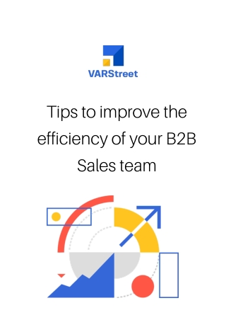 Tips to improve the efficiency of your B2B Sales team