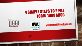 4 simple steps to e-file form  1099 misc