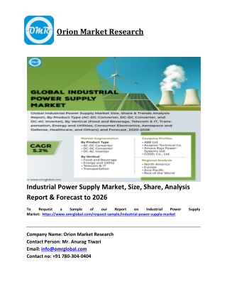 Industrial Power Supply Market Trends, Size, Competitive Analysis and Forecast 2