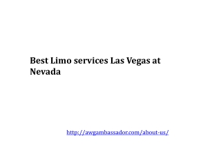 Limo Services Las Vegas at Nevada