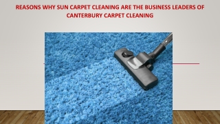 Reasons Why Sun Carpet Cleaning are The Business Leaders of Canterbury Carpet Cleaning