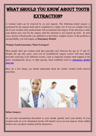 What Should You Know About Tooth Extraction