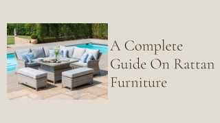 A Complete Guide on Rattan Furniture