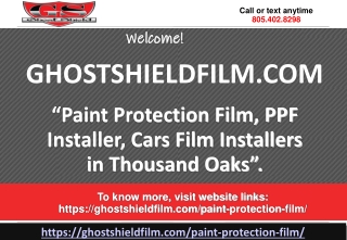 PPF Installers in Thousand Oaks-Ghostshieldfilm