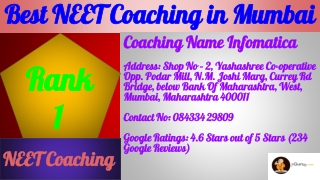 Best NEET Coaching in Mumbai