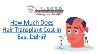 How Much Does Hair Transplant Cost in East Delhi