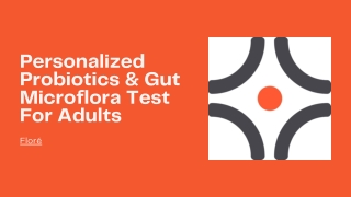 Personalized Probiotics & Gut Microflora Test For Adults - Floré