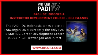 Divemaster Gili Islands