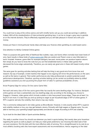 14 Common Misconceptions About online casino guide