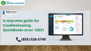 How to rectify QuickBooks error 12031