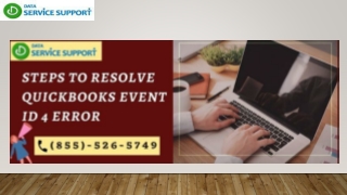 Steps to resolve QuickBooks Event ID 4 Error
