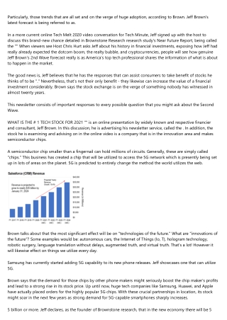 Jeff Brown Reviews - Jeff Brown Investor - Jeff Brown