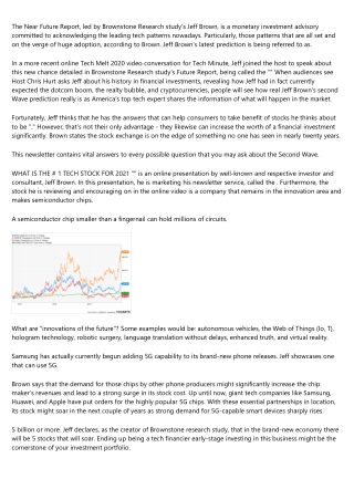 The Near Future Report Review: Jeff Brown's Second Wave ...