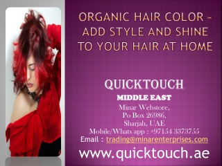 Organic Hair Color – Add Style And Shine To Your Hair At Home?