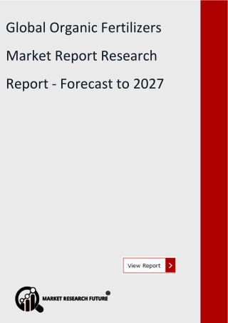 Organic Fertilizers Market Report 2020