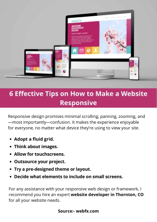 6 Effective Tips on How to Make a Website Responsive
