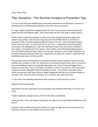 San diego termite treatment | San diego Scorpion Control