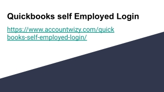 Quickbook selfemployed login