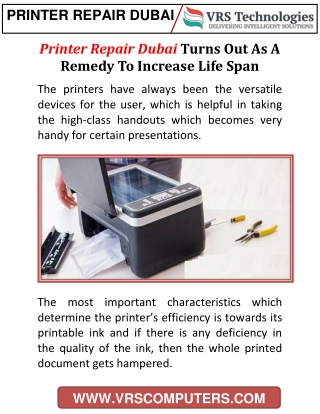 The Possible Prognosis Of Printer Repairs in Dubai