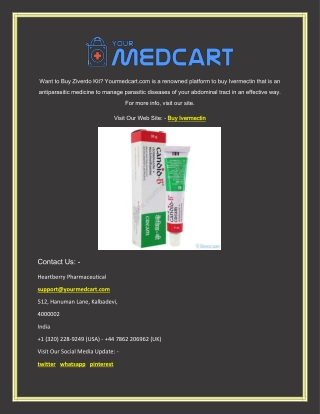 Buy Ivermectin | Yourmedcart.com