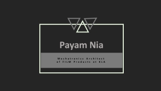 Payam Nia - Experienced Professional From Pleasanton, CA