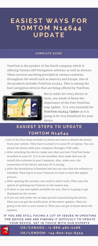 Complete Guide to update TomTom n14644 in Easiest Way