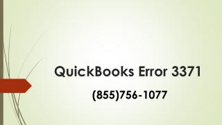 QuickBooks Error 3371