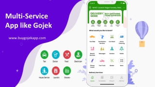 Multi-service app like gojek