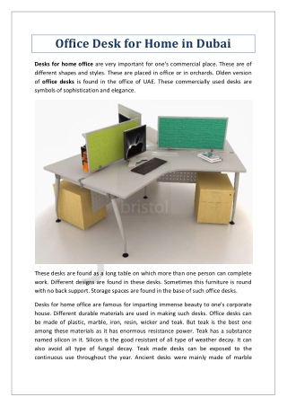 Office Desk for Home in Dubai