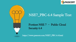 Fortinet NSE 7 - Public Cloud Security 6.4 NSE7_PBC-6.4 Exam Dumps