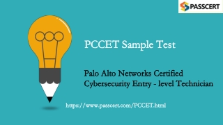 Palo Alto Networks PCCET Exam Dumps