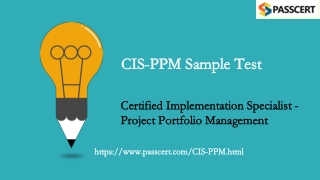 ServiceNow CIS-Project Portfolio Management CIS-PPM Exam Dumps