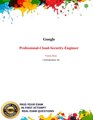 2021 Professional-Cloud-Security-Engineer Dumps PDF - 100% Cash Back Assurance -