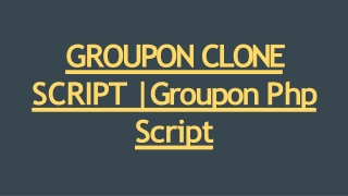 Readymade Groupon Clone Script - DOD IT Solutions