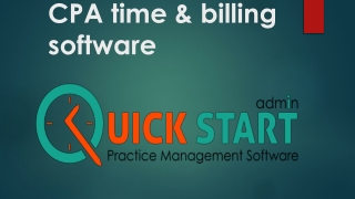 CPA time & billing software