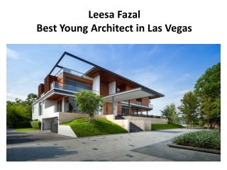 Leesa Fazal- Best Young Architect in Las Vegas