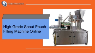 High-Grade Spout Pouch Filling Machine Online