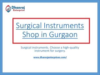 Search For The Surgical Instruments Shop in Gurgaon