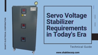 Requirements of Servo Voltage Stabilizer
