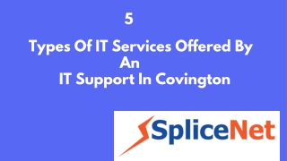 5 Types Of IT Services Offered By An IT Support In Covington