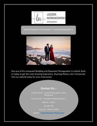 Iceland Elopement Photographer | Icelandphotographer.is