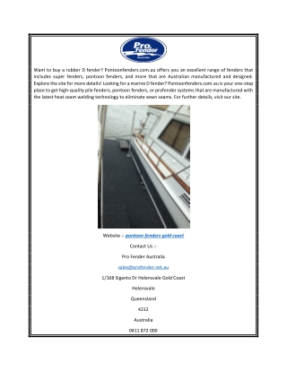 Pontoon Fenders Gold Coast  Pontoonfenders.com.au
