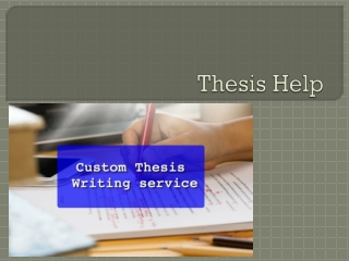 Online thesis help United Kingdom