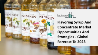 Flavoring Syrup And Concentrate Market Emerging Key Players, Growth 2021
